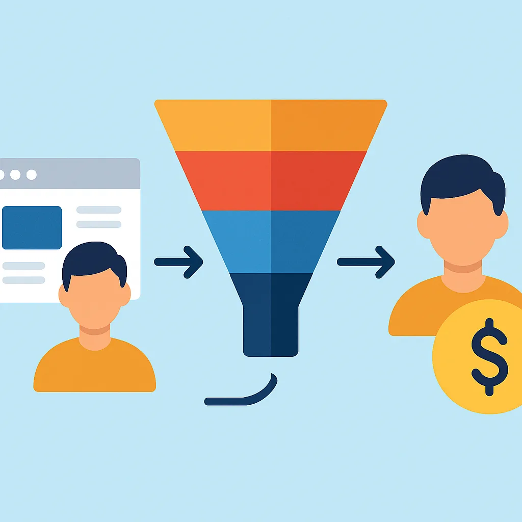 Van bezoeker naar klant complete funnel